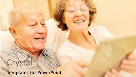  Presentation with dementia - Slide set with senior-couple-together-solves-puzzles background and a lemonade colored foreground