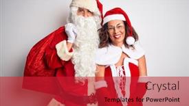  Presentation with senior couple - Amazing slides having senior-couple-wearing-santa-claus backdrop and a red colored foreground