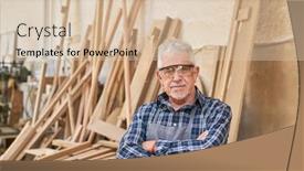  Presentation with craftsman - Slides consisting of senior-craftsman-as-a-builder background and a lemonade colored foreground