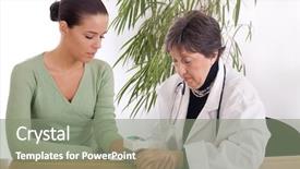  Presentation with blood pressure - Cool new theme with senior doctor measuring blood pressure backdrop and a gray colored foreground