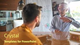  Presentation with mentoring - PPT layouts consisting of senior-female-partner-mentoring-businessman background and a red colored foreground