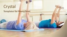  Presentation with mature masked female surgeon - PPT theme enhanced with red flower black background well-lit rose close-up background and a tawny brown colored foreground