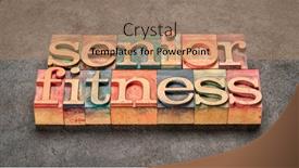  Presentation with aging - Slide set enhanced with senior-fitness-word-abstract background and a coral colored foreground