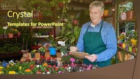  Presentation with inventory - Theme featuring senior-gardener-as-owner background and a tawny brown colored foreground