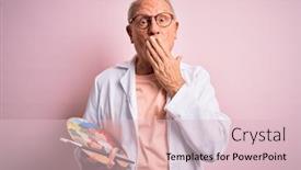  Presentation with artist - Audience pleasing presentation theme consisting of senior-grey-haired-artist-man backdrop and a lemonade colored foreground