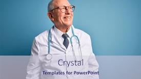  Presentation with grey - Beautiful PPT layouts featuring senior-grey-haired-doctor-man backdrop and a lemonade colored foreground