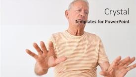  Presentation with forbidden - Audience pleasing slide deck consisting of moving away hands palms showing backdrop and a lemonade colored foreground