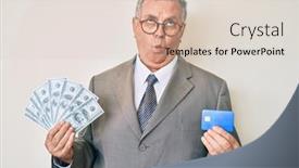  Presentation with car business - Theme featuring senior-grey-haired-man-wearing background and a lemonade colored foreground