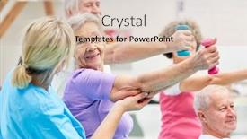  Presentation with trains - PPT layouts featuring senior-group-does-rehabilitation background and a lemonade colored foreground