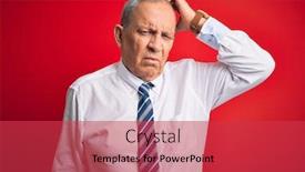  Presentation with elegant - Cool new presentation design with senior-handsome-businessman-wearing-elegant backdrop and a red colored foreground