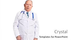  Presentation with grey - Beautiful slides featuring senior-handsome-grey-haired-man backdrop and a white colored foreground