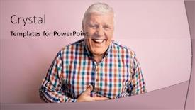  Presentation with colorful finger painted hands - Beautiful PPT layouts featuring senior-handsome-hoary-man-wearing backdrop and a lemonade colored foreground