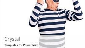  Presentation with senior fitness - Cool new slides with senior-handsome-man-wearing-burglar backdrop and a white colored foreground