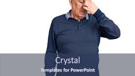  Presentation with polo - Beautiful slide set featuring senior-handsome-man-wearing-casual backdrop and a ocean colored foreground