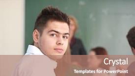  Presentation with senior high school - PPT theme having sets over the utah desert background and a black colored foreground