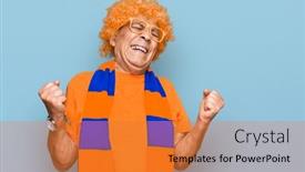  Presentation with hooligan - PPT layouts featuring senior-hispanic-man-football-hooligan background and a gold colored foreground