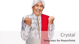  Presentation with saree - Audience pleasing theme consisting of senior-hispanic-man-wearing-tradition backdrop and a white colored foreground