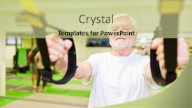  Presentation with back pain - Audience pleasing PPT layouts consisting of senior-in-sling-training backdrop and a soft green colored foreground