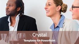  Presentation with team celebration - Theme with senior luncheon - business lunch team meeting background and a  colored foreground