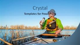  Presentation with hydration - Theme with senior-male-in-an-expedition background and a light blue colored foreground