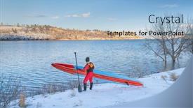  Presentation with senior fitness - Slide set featuring senior-male-paddler-in-drysuit background and a light blue colored foreground