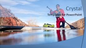  Presentation with pov - PPT layouts with senior-male-paddler background and a light blue colored foreground