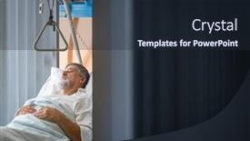  Presentation with getting better - Audience pleasing slides consisting of senior-male-patient backdrop and a wine colored foreground