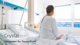  Presentation with getting better - Theme featuring senior-male-patient background and a light gray colored foreground