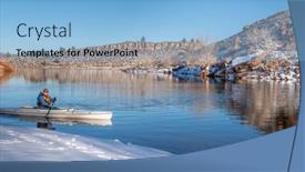  Presentation with life - Presentation theme with senior-male-wearing-life-jacket background and a  colored foreground