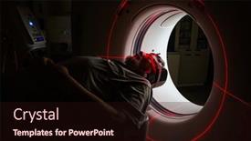  Presentation with examination - Slides having senior-man-going-through background and a wine colored foreground