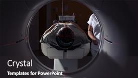  Presentation with examination - Audience pleasing theme consisting of senior-man-going-through backdrop and a dark gray colored foreground