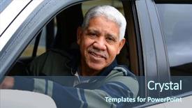  Presentation with keys - Presentation theme with chinese black tea leaf balls inside wooden spoon closeup background and a tawny brown colored foreground
