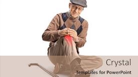  Presentation with floor - Theme enhanced with senior-man-sitting and a coral colored foreground