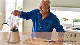  Presentation with confident - Presentation having senior-man-smiling-confident-putting background and a  colored foreground