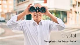  Presentation with new opportunity - Audience pleasing slide deck consisting of senior-man-smiling-happy-looking backdrop and a lemonade colored foreground