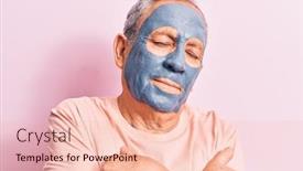  Presentation with confident love - Amazing PPT theme having senior-man-with-grey-hair backdrop and a lemonade colored foreground