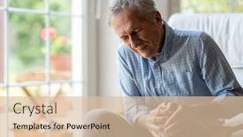  Presentation with knee pain - Presentation theme featuring senior-man-with-knee-pain background and a lemonade colored foreground