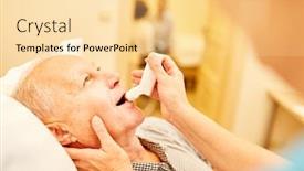  Presentation with respiratory - Cool new slides with senior-man-with-respiratory-distress backdrop and a blonde colored foreground