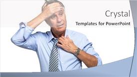 Presentation with climate - Presentation featuring senior-manager-suffering-hot-climate background and a white colored foreground