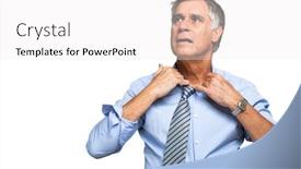  Presentation with climate - Slide set featuring senior-manager-suffering-hot-climate background and a white colored foreground