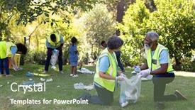  Presentation with family day - Theme having senior-mixed-race-couple-spending background and a violet colored foreground