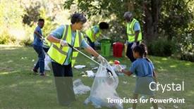  Presentation with family day - Audience pleasing PPT theme consisting of senior-mixed-race-woman-spending backdrop and a tawny brown colored foreground