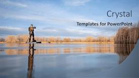  Presentation with colorado - PPT layouts featuring senior-paddler-and-his-paddleboard background and a light blue colored foreground