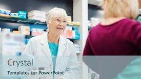  Presentation with pharmacist - Slide deck with senior-pharmacist-talking-to-mom background and a lemonade colored foreground