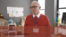  Presentation with preschool - Slides featuring senior-preschool-teacher-with-angry background and a tawny brown colored foreground