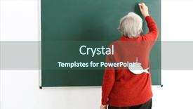  Presentation with fish food processing - Slide deck consisting of senior teacher with paper fish background and a ocean colored foreground