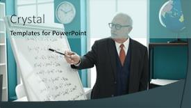  Presentation with magnetic - Presentation theme enhanced with senior-teaching-maths-on-magnetic background and a light blue colored foreground