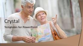  Presentation with tourists - Audience pleasing slide deck consisting of  backdrop and a  colored foreground