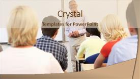  Presentation with teaching and awards - Cool new PPT layouts with enseignement superieur - senior tutor teaching class backdrop and a lemonade colored foreground