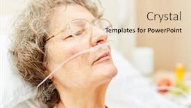  Presentation with oxygen - Amazing theme having senior-with-nasogastric-tube backdrop and a lemonade colored foreground